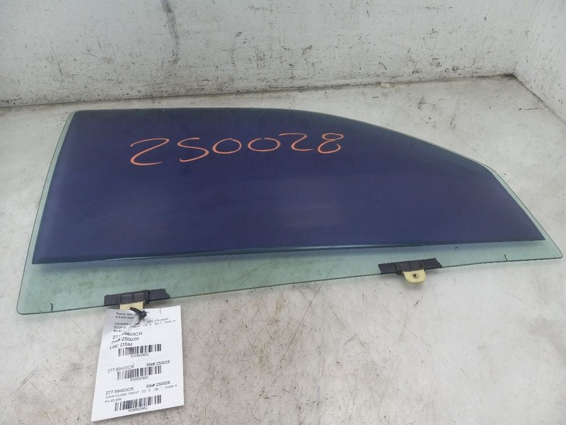 99 00 01 02 TOYOTA 4 RUNNER SR5 FRONT PASSENGER RIGHT DOOR GLASS