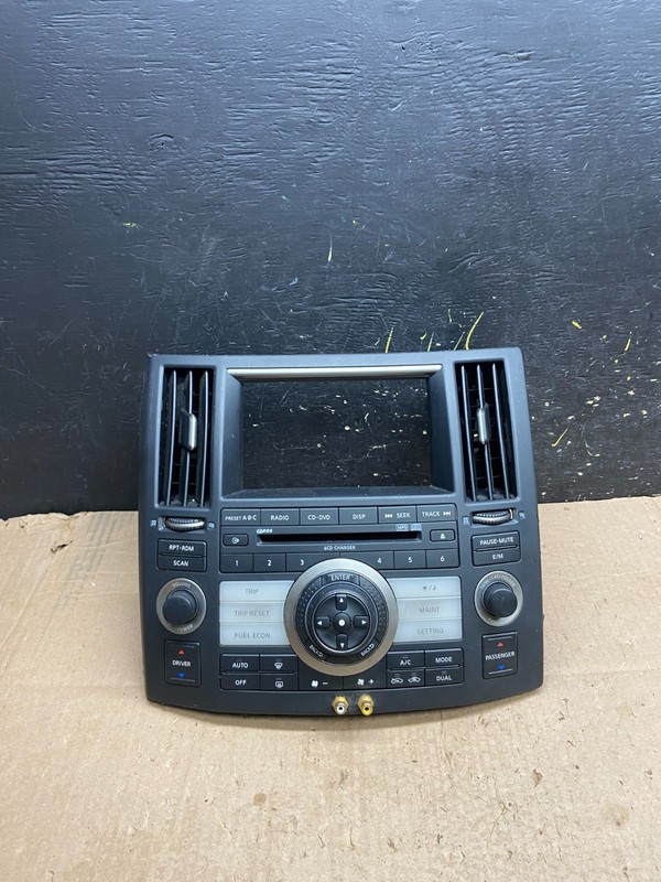 2006 - 2008 Infiniti FFX35 FX45 Radio Climate Control Panel Bezel Z0217 DG