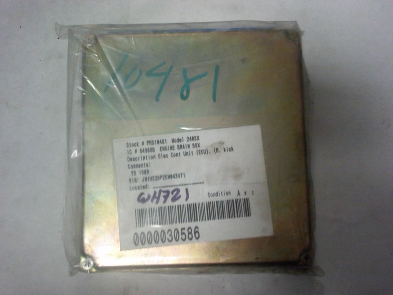 Engine ECM Electronic Control Module Manual Thru 7/89 Fits 89-90 240SX 26364