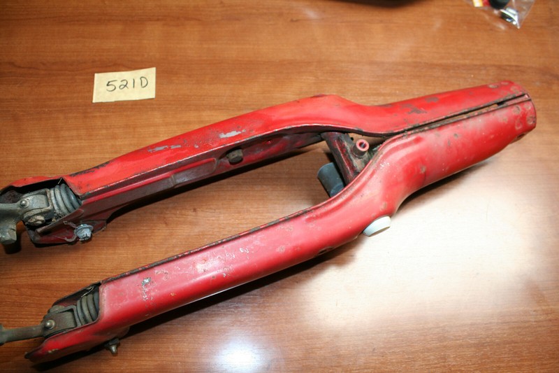 1983 Honda C70 PassportFront Suspension Forks Steering Stem Red OEM 83 E