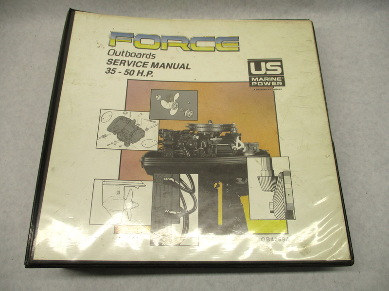 OB4269A Outboard Service Repair Manual Binder for Force 35-50 HP