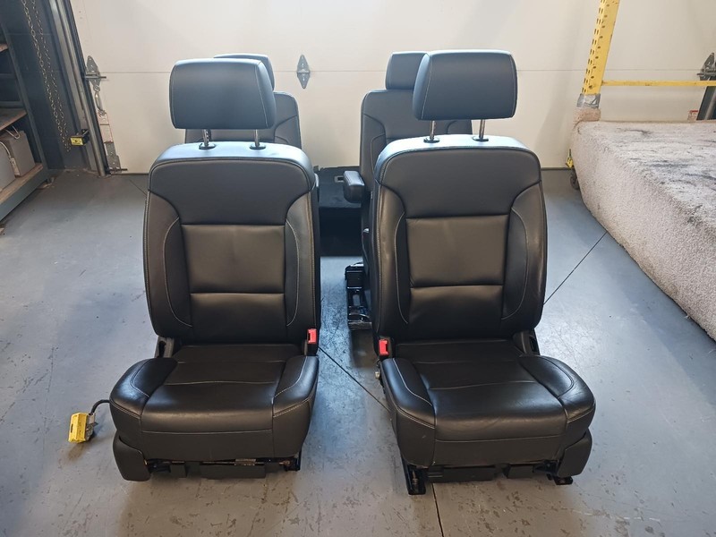 15-'20 CHEVROLET TAHOE 3 row black leather Seat Set OEM