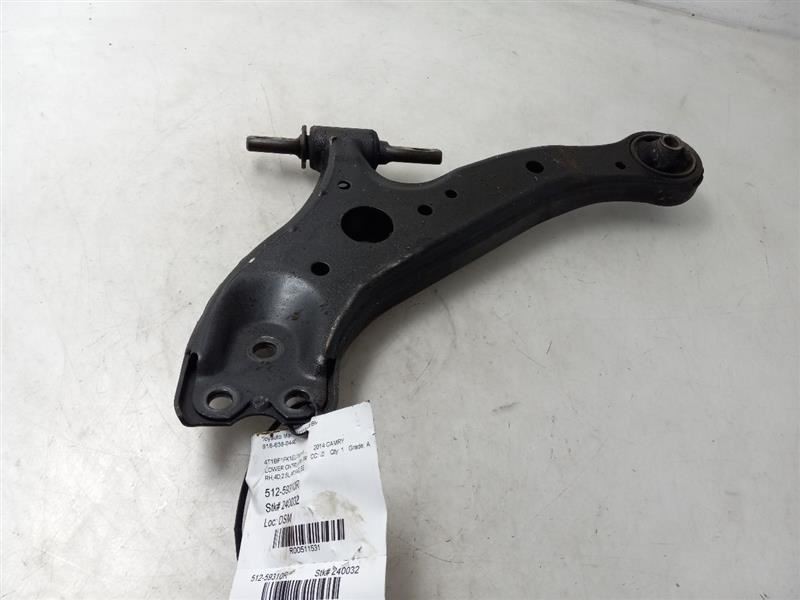 2014 TOYOTA CAMRY 2.5L FWD AT PASSENGER SIDE FRONT LOWER CONTROL ARM
