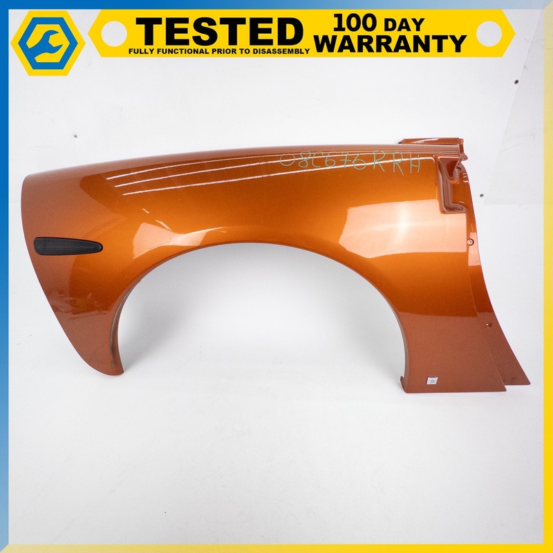 05-13 CHEVROLET CORVETTE C6 REAR RIGHT PASSENGER SIDE QUARTER PANEL ORANGE OEM