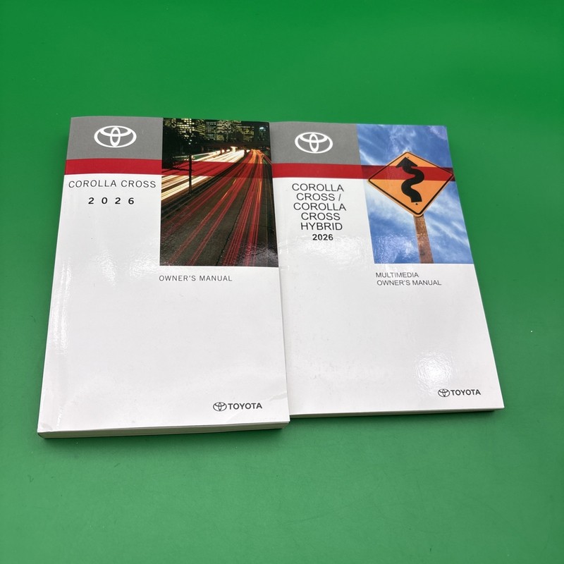2026 Toyota Corolla Cross Owner's Manual, Multimedia Booklet With Free Shipping