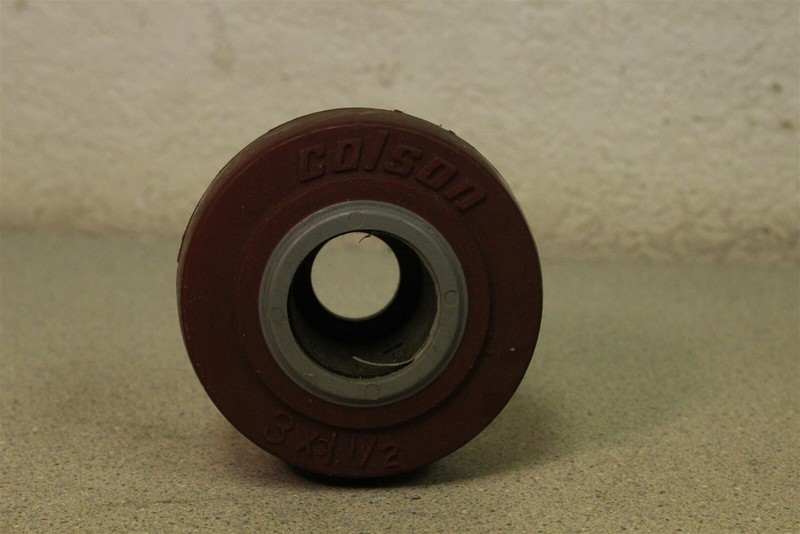 Colson 3 x 1 1/2" Caster Wheel Red lot of 4 *FREE SHIPPING*