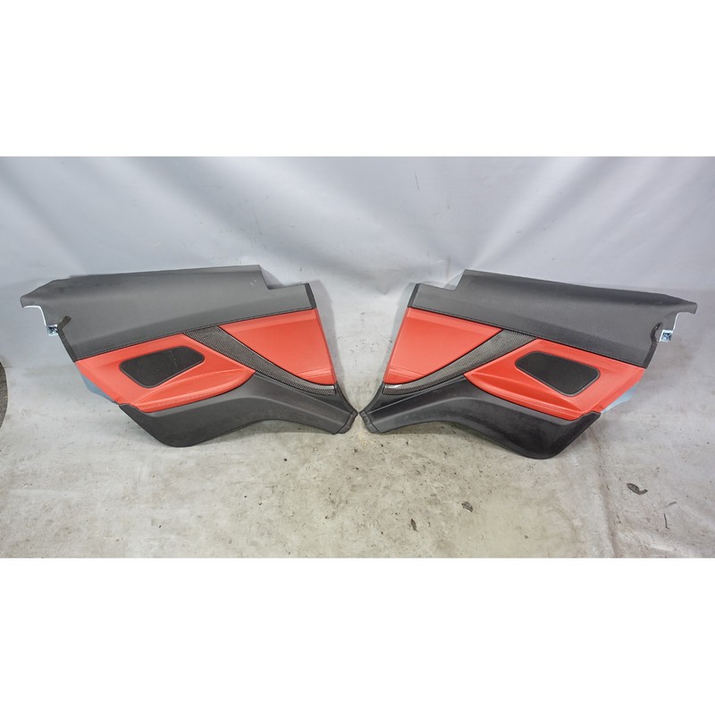 2013-2017 BMW F13 M6 Coupe Rear Interior Lateral Trim Panels Sakhir Orange OEM