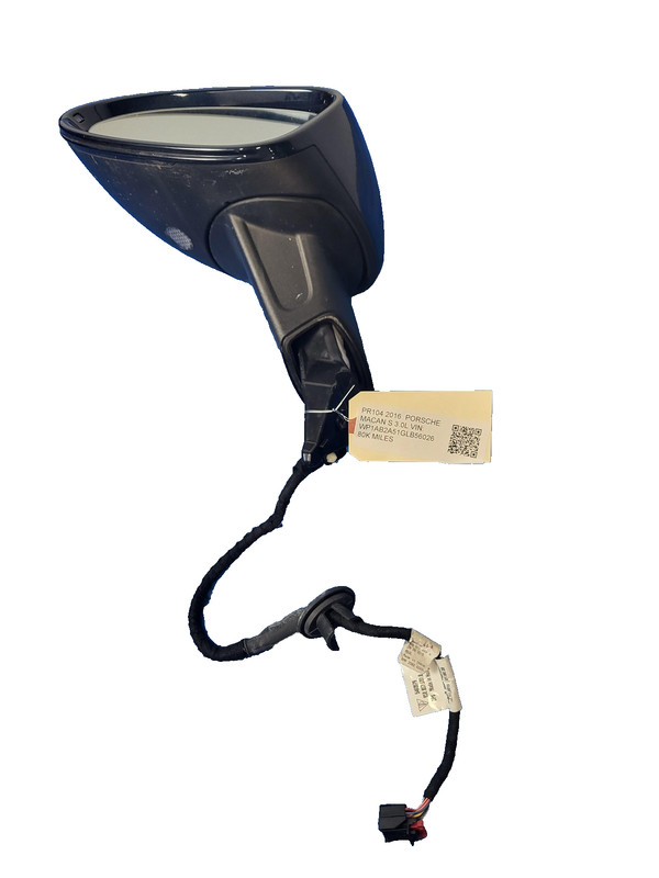 Used Oem Porsche Left Driver Door Rear View Mirror for 2015-2022 Macan S 3.0L