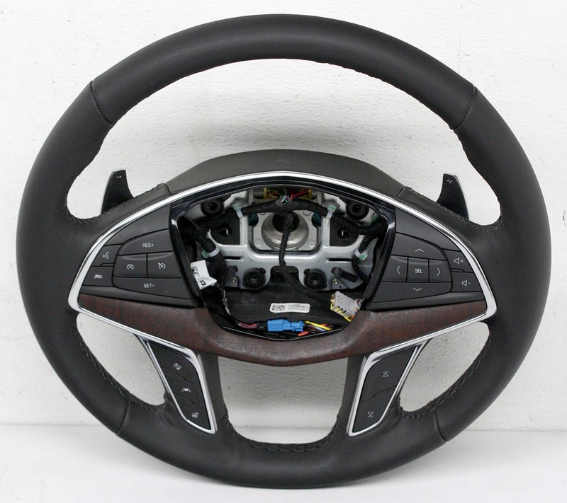 OEM Steering Wheel For Cadillac XT5 Black Leather 87815780