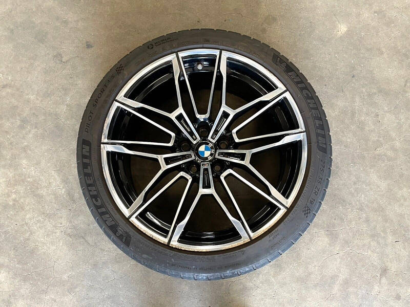 ⭐2021-2024 BMW M3 M4 G80 G82 G83 9 1/2X19 M WHEEL RIM W/ MICHELIN OEM LOT2506