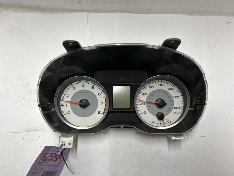 2013 SUBARU IMPREZA Speedometer cluster 2.0L CVT 29k miles OEM 13