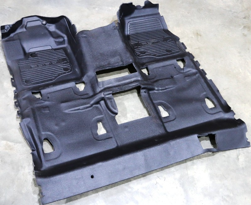 OE Vinyl Floor Rubber Mat Regular 2 Door Cab OEM 17-22 Super Duty LC3Z2513010AA