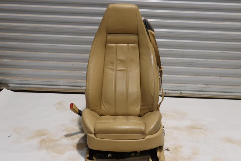 2003-2011 BENTLEY CONTINENTAL GT FRONT LEFT DRIVER SEAT TAN LEATHER OEM