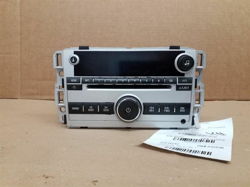 Audio Equipment Radio Am-fm-cd Player Opt U1C Fits 07 EQUINOX 244615