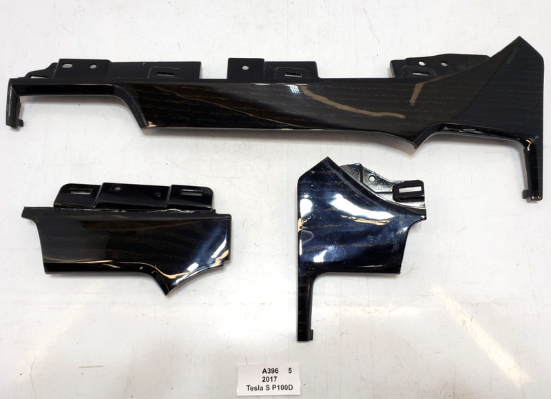 ✅ 2012-2020 OEM Tesla Model S Front Right Left Dashboard Vent Trim Black SET