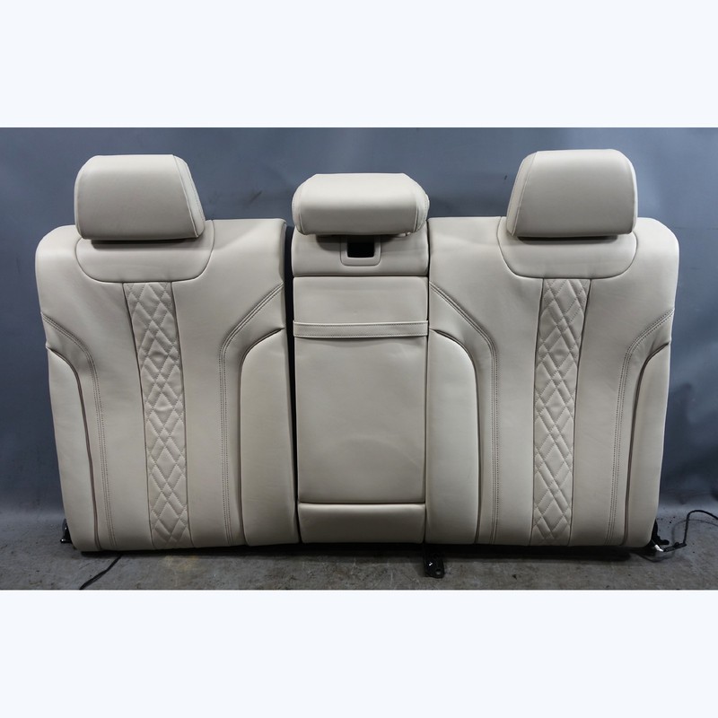 17-23 BMW G30 5-Series Sedan FoldingRear Seat Backrest Ivory White Nappa OEM