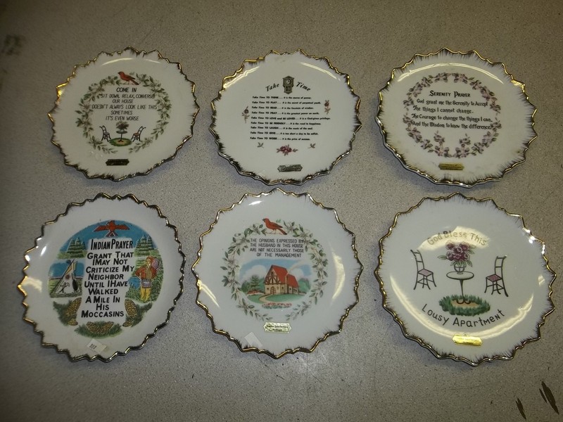 NEW Fairway Lake Leelanau Vintage Plate Collection, Lot of 6 7" diameter