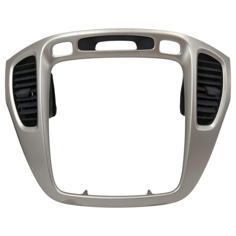 2001-2007 Toyota Highlander Radio Climate Controls Bezel Trim Silver OEM
