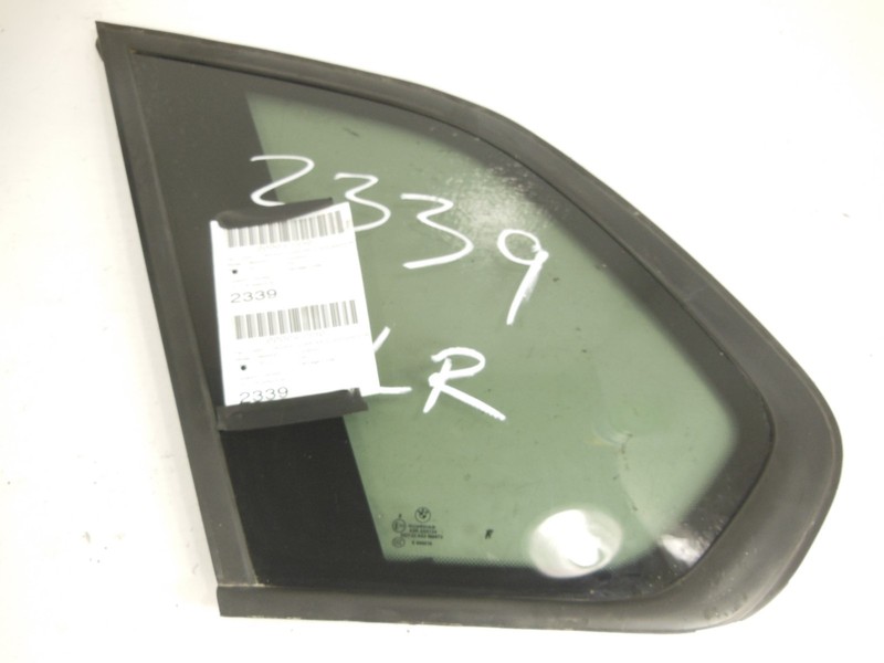 07-13 BMW X5 Rear Quarter Window Glass Driver Left OEM Privacy Black Frame