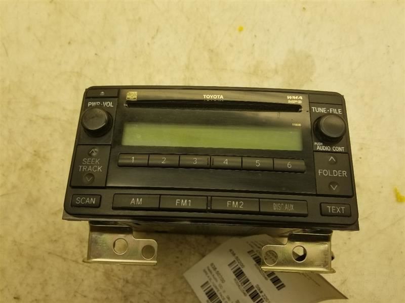 06-07 TOYOTA 4RUNNER RADIO/STEREO RECEIVER UNIT ASSEMBLY