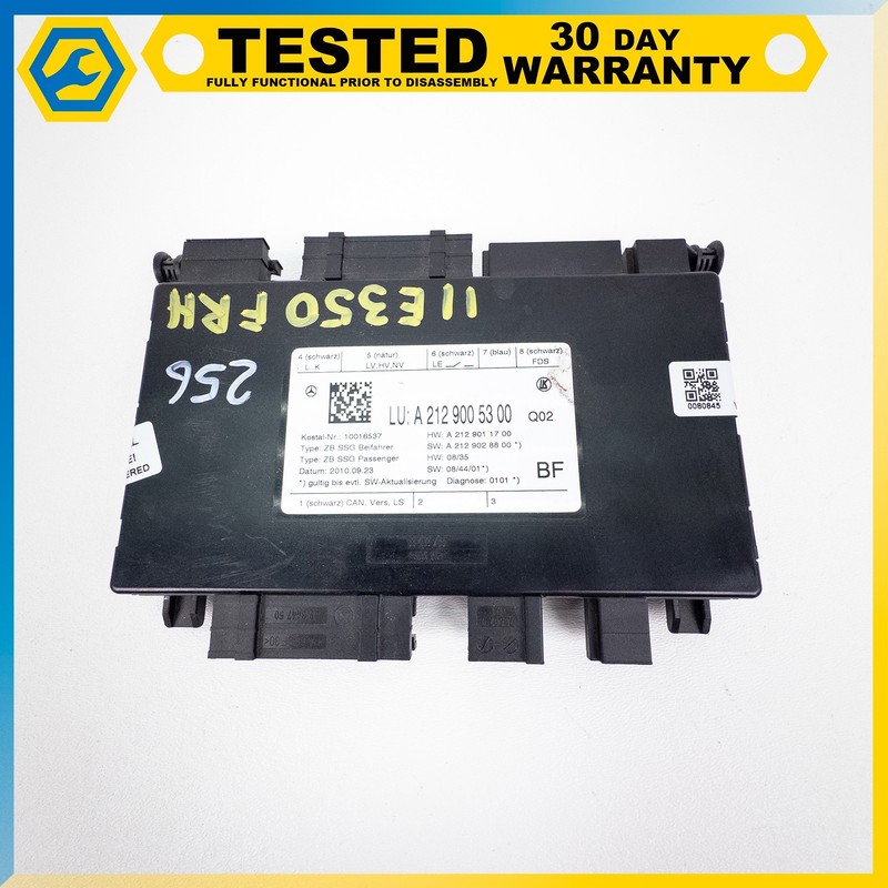 09-13 MERCEDES-BENZ E350 E550 FRONT RIGHT PASSENGER SIDE SEAT CONTROL MODULE OEM