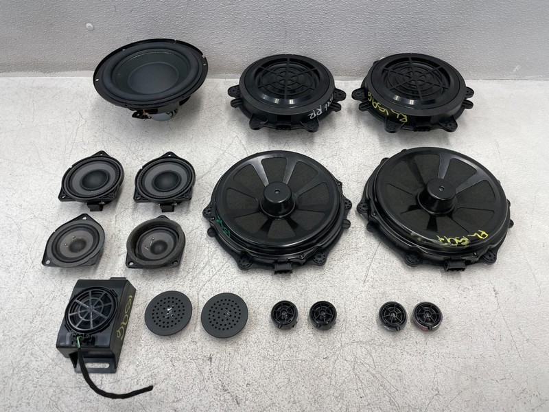 11-14 Porsche Cayenne S Audio Sound Subwoofer Door Tweeter Speaker Set 1596 OEM