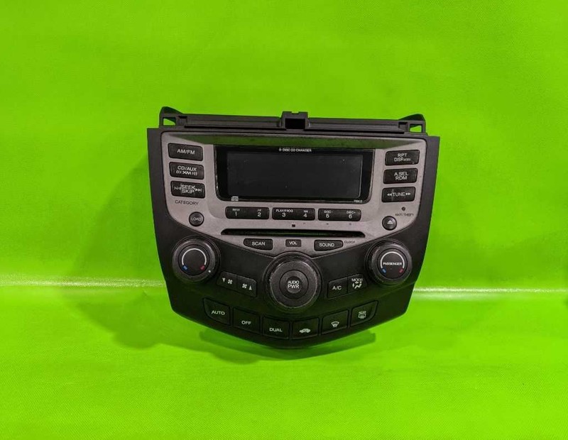 04-07 ACCORD RADIO AM FM 6 CD TEMPERATURE CONTROL PANEL OEM 4151-2