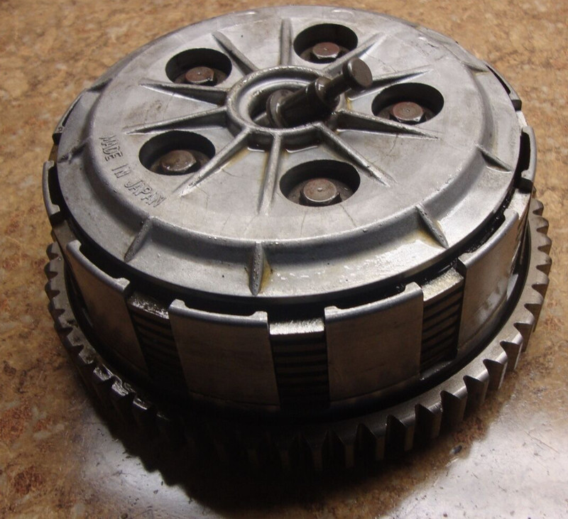 02 Kawasaki Ninja EX500 EX 500 D Engine Clutch Plates Housing EX500D Basket I12