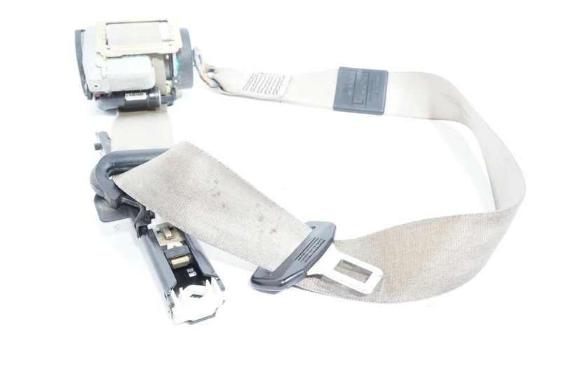 02 03 04 AUDI A6 C5 FRONT LEFT DRIVER SEAT BELT RETRACTOR BEIGE OEM