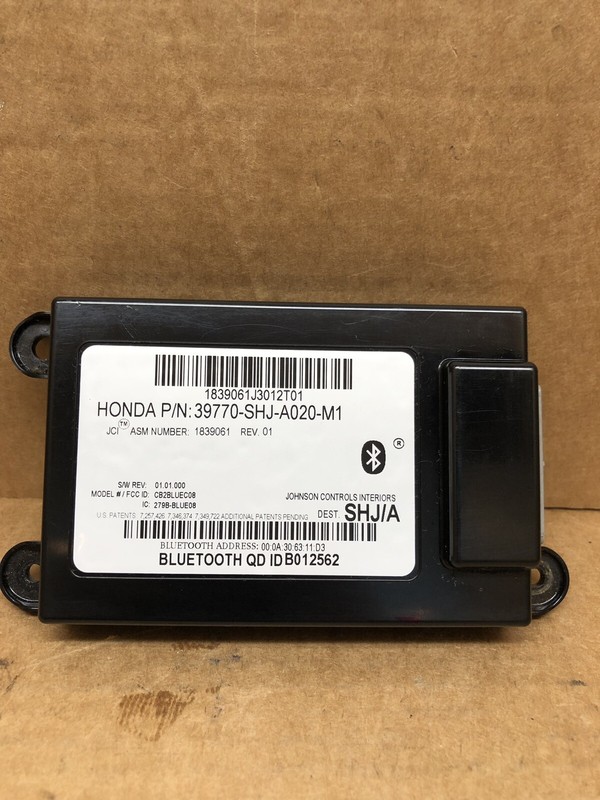 2008-2010 Honda Odyssey Communications Bluetooth Module OEM 39770-SHJ-A020-M1
