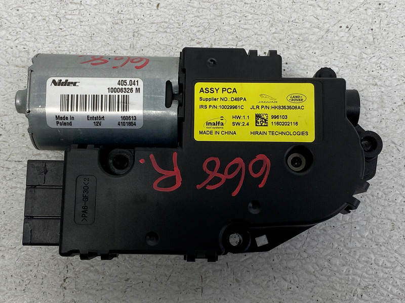 2017-2020 JAGUAR F-PACE RIGHT PASSENGER SIDE SUNROOF MOON ROOF MOTOR OEM LOT668