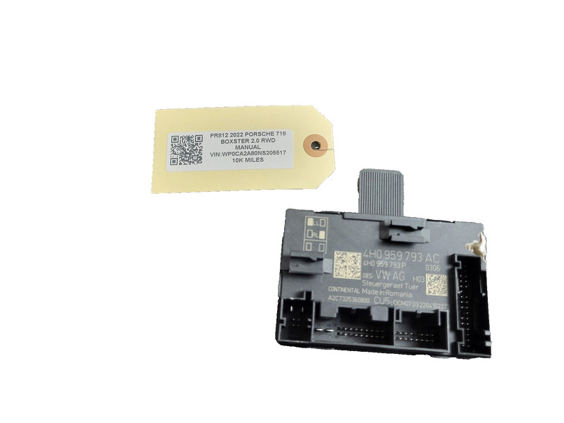 PORSCHE BOXSTER 718 Front Left Driver Door Control Module USED OEM 4H0959793AC