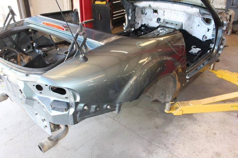 06-15 Mazda Mx-5 Miata NC Gray Passenger Right Rear Quarter Panel Assembly
