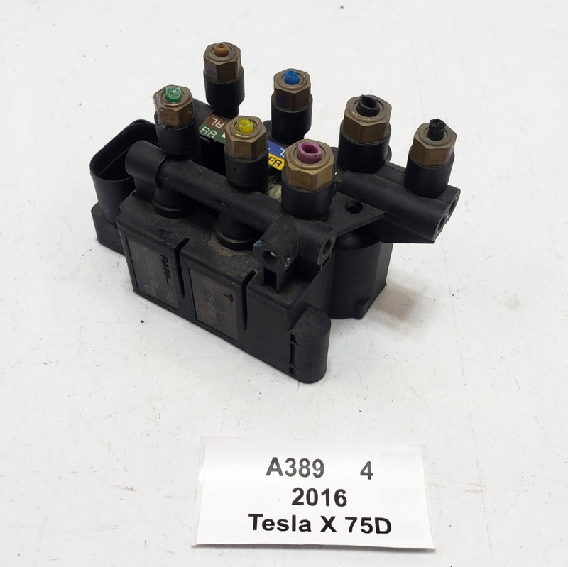 ✅ 2016-2025 OEM Tesla Model S X Air Suspension Main Solenoid Valve Block
