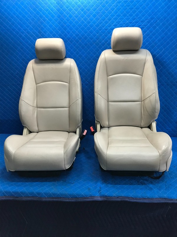 2002 Jaguar S-Type R Front Left LH Right RH Seat Assembly Biege OEM