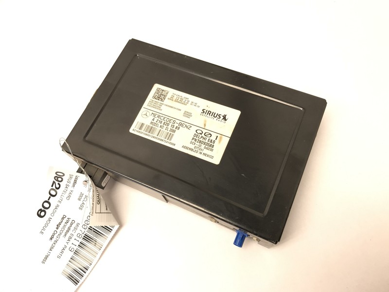 07 08 09 MERCEDES S C CLS CLASS SATELLITE RADIO MODULE OEM 2168201589