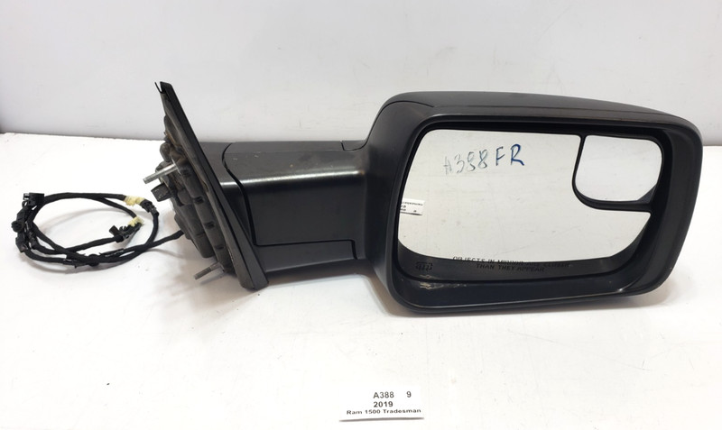 ✅19-24 OEM RAM 1500 Tradesman Front Right Passenger Door Rear View Mirror Black*