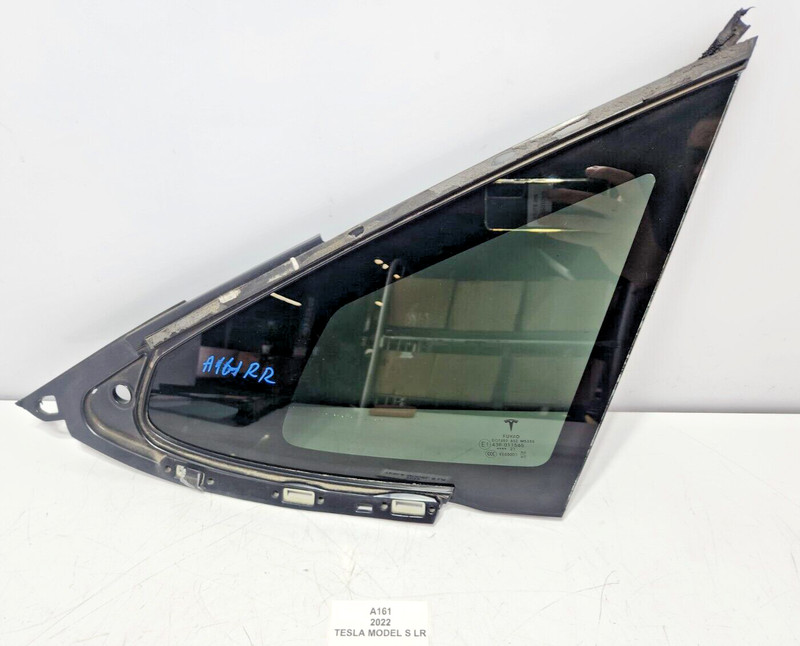 ✅ 21-23 OEM Tesla Model S Rear Right Passenger Side Quarter Window Glass Tinted