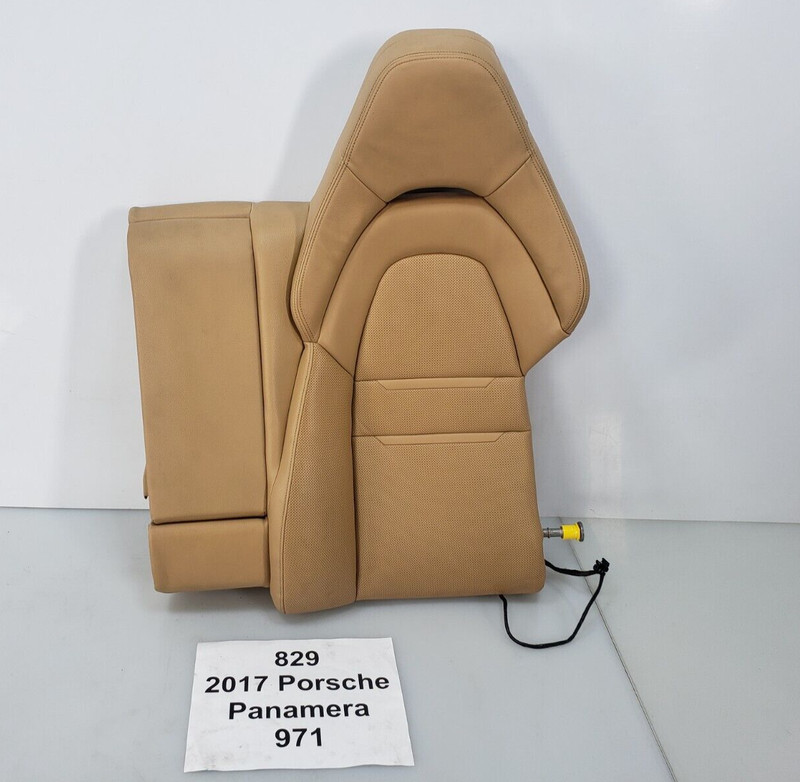 ✅ 17-22 OEM Porsche Panamera 971 Rear Driver Side Seat Beige Leather Tan Sand