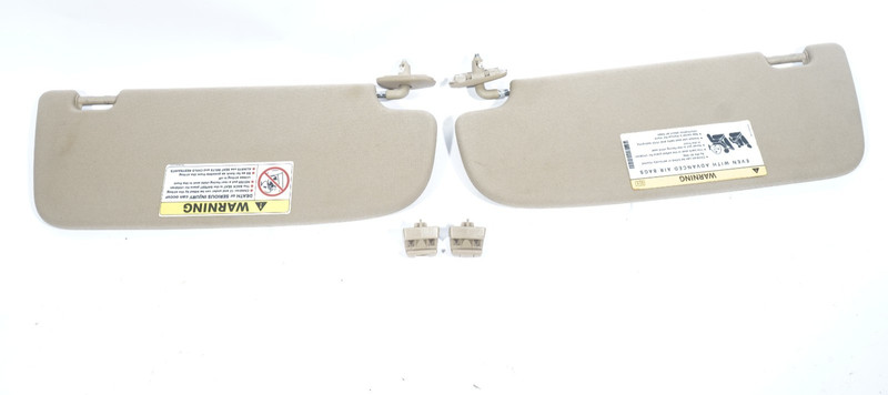 2007 - 2009 MERCEDES BENZ S550 W221 Beige Left and Right Sun Visor Set Of 2 OEM