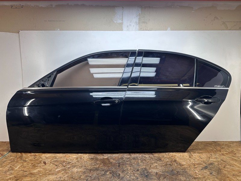 12-19 BMW F30 M3 335 Sedan Front Rear Left Driver Door Shell Panel Black SET OEM