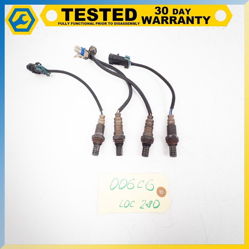 05-07 Chevy Corvette C6 AIR FUEL RATIO O2 OXYGEN SENSOR SET OF 4 OEM