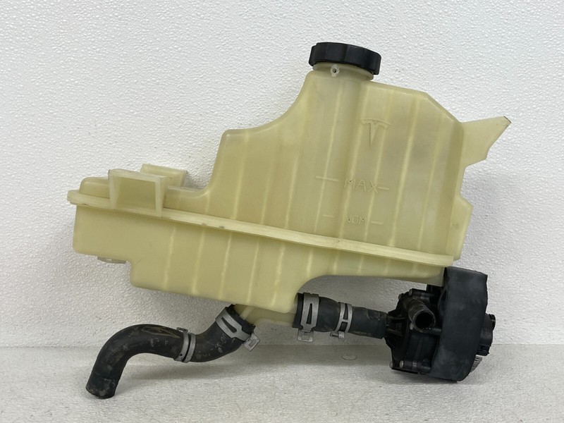 ⭐2012-2016 TESLA MODEL S COOLANT FLUID RESERVOIR TANK UNITW/ PUMPOEM LOT2TP