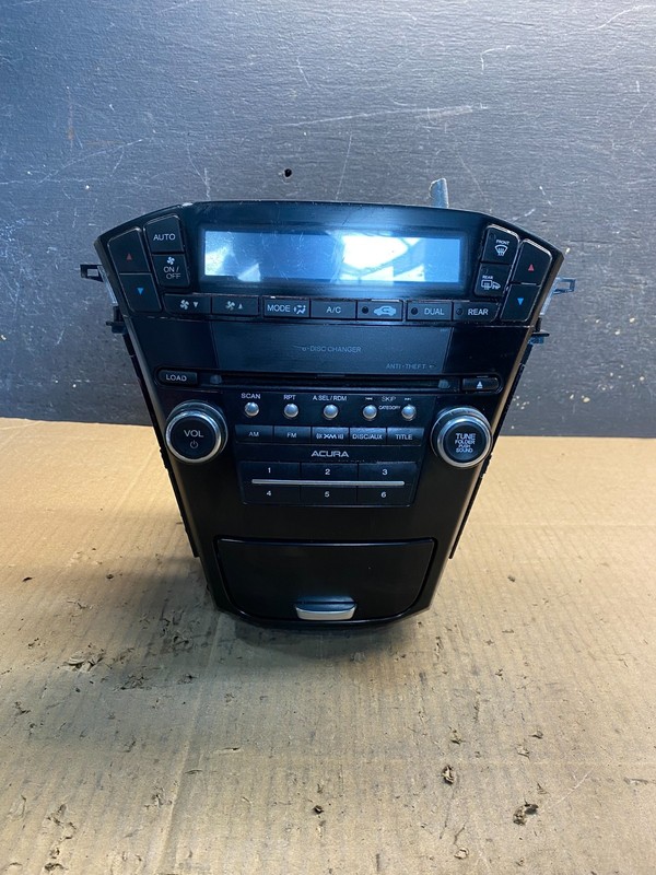 2010 to 2013 Acura Mdx Radio Stereo 6 CD Player Climate Control Pan OE ab0307 DG