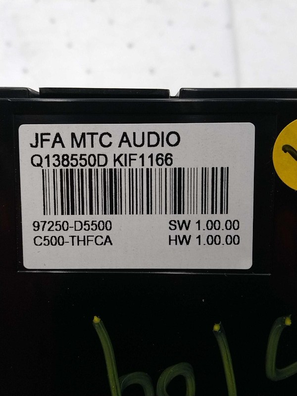 2016 KIA OPTIMA A/C Selector Switch OEM White 97250D5500 111K Miles