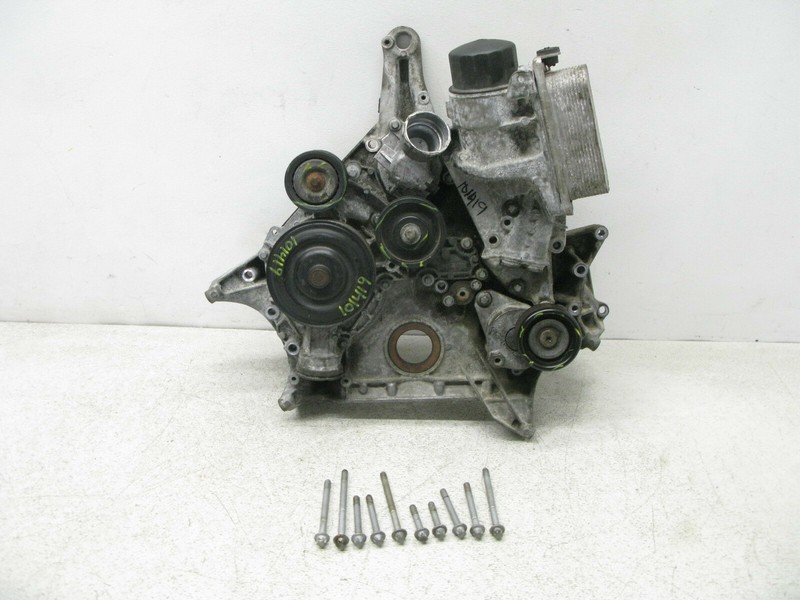 06-09 MERCEDES W209 CLK350 LOWER TIMING COVER OIL FILTER HOUSING COOLER 101419