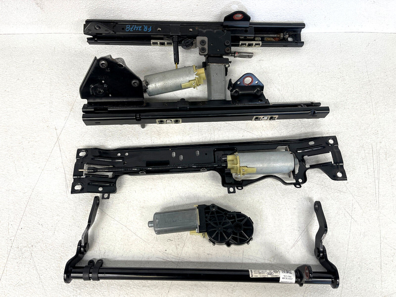 ⭐2007-2015 AUDI Q7 FRONT RIGHT PASS SIDE SEAT TRACK RAIL SET & MOTOR OEM LOT2478