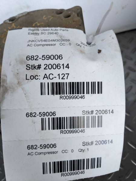 AC Compressor 2 Door Coupe VQ35DE Engine Fits 03-07 INFINITI G35 999046