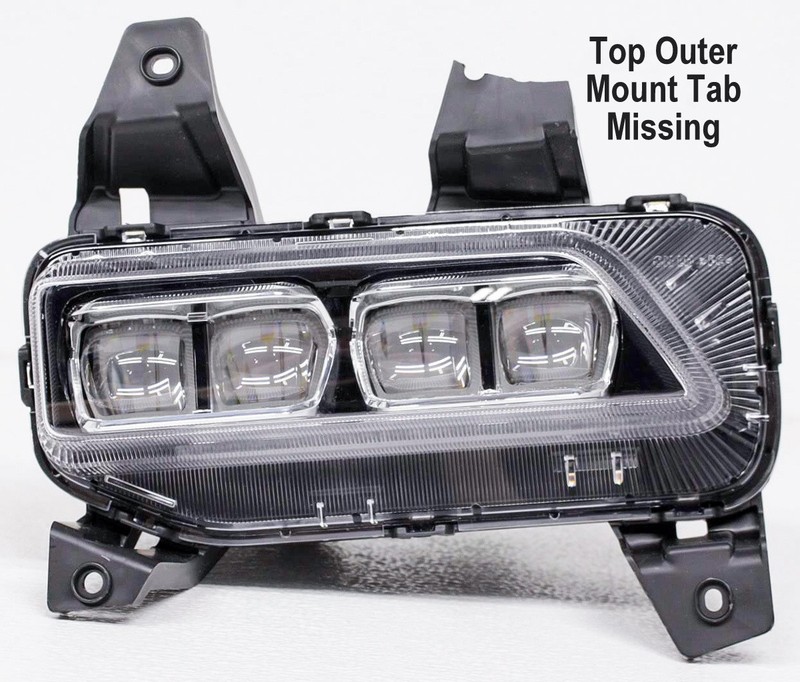 OEM Kia Telluride Left Driver Side LED Fog Lamp 92201-S9000 Tab Missing