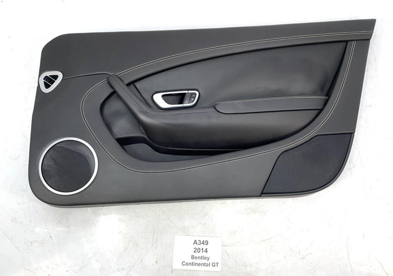 ✅12-15 OEM Bentley Continental GT Right Passenger Side Door Panel Black Leather*